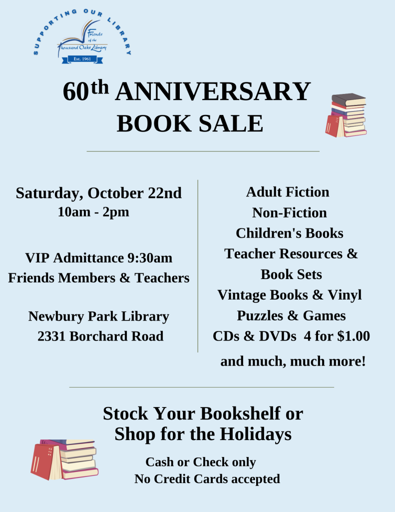 60th Anniversary Book Sale