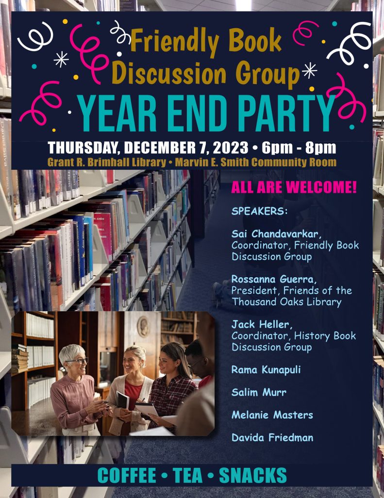Friendly Book Discussion Group Year End Party